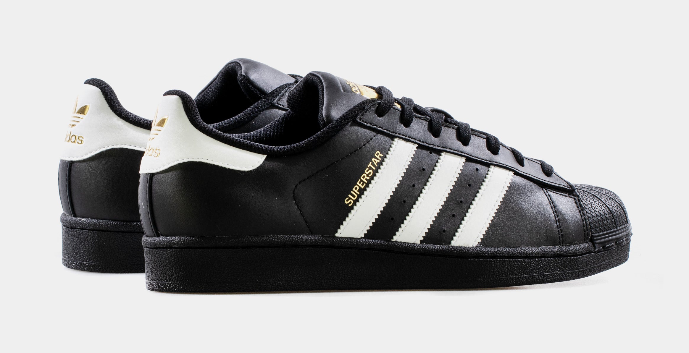 black and white shell toe adidas grade school