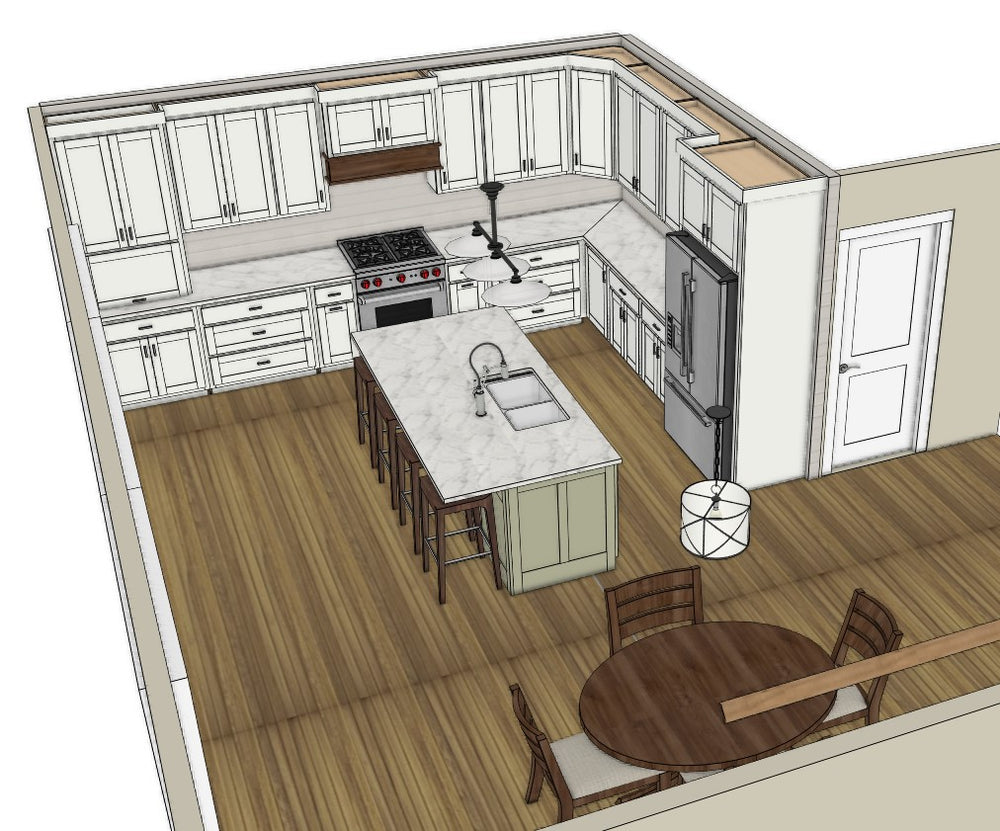 Custom 3D designed kitchen