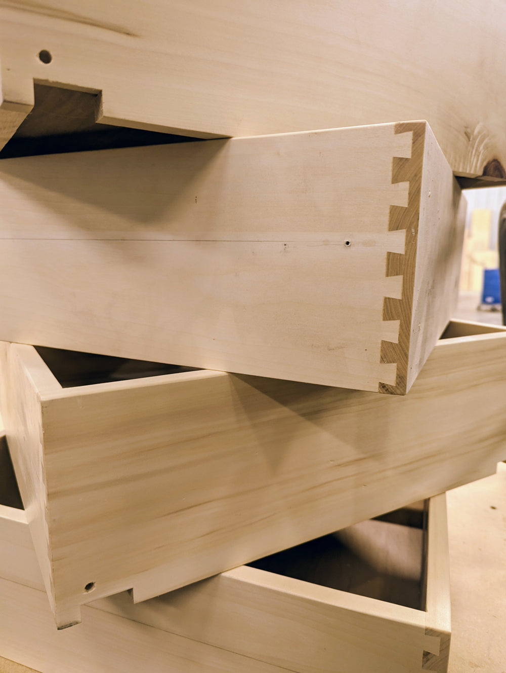 dovetail joint custom drawers