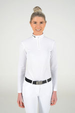 Cavalleria Toscana - R-Evolution Tech Knit L/S Competition Polo - White