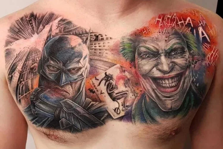Joker-Chest-Tattoo
