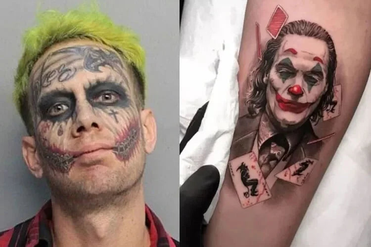 Joker-Face-Tattoo