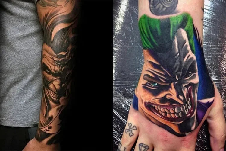 Painted Temple : Tattoos : Body Part Arm Sleeve : Al Perez Joker
