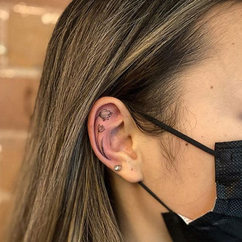 Small Ear Tattoo