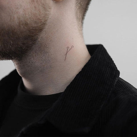 Small Neck Tattoo