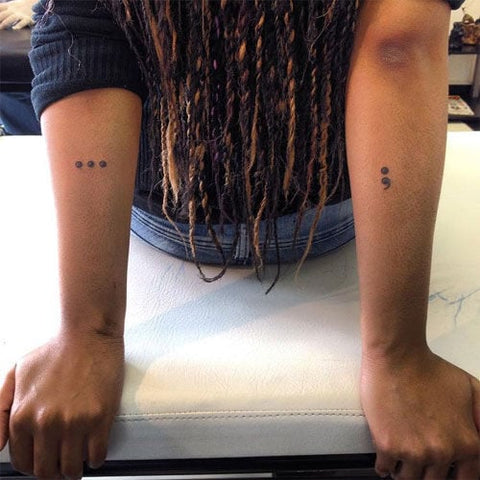 Small Punctuation Tattoo