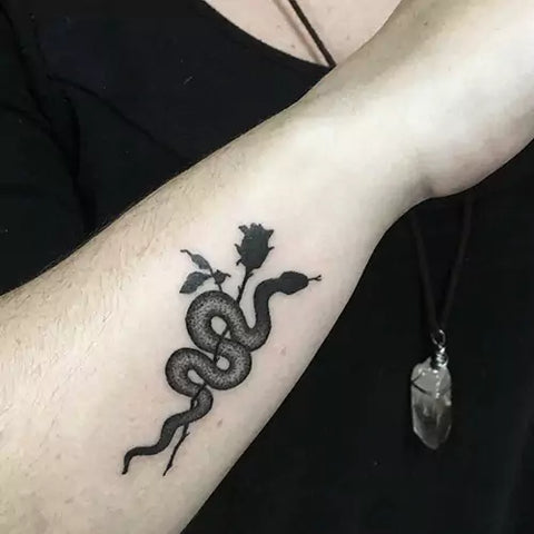 small snake tattoo