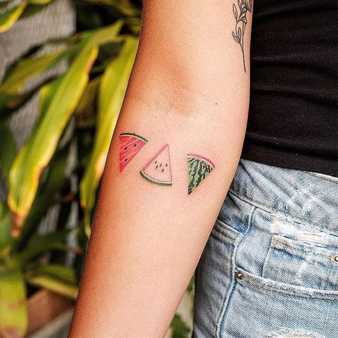 Small Watermelon Tattoo