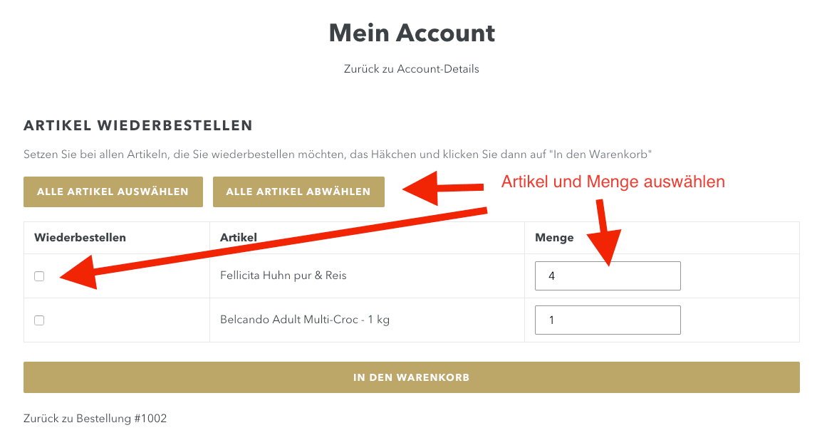 Nachbestellung mit Shopify realisieren