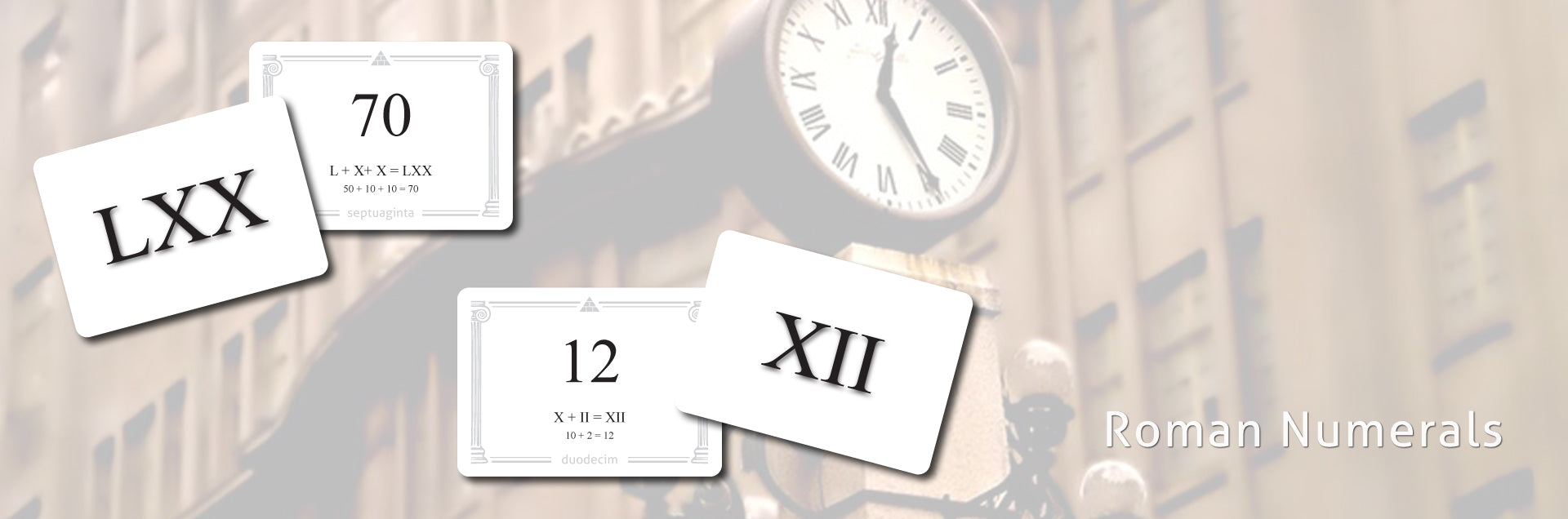 Roman Numeral flashcards