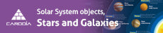 Solar System objects, stars and galaxies