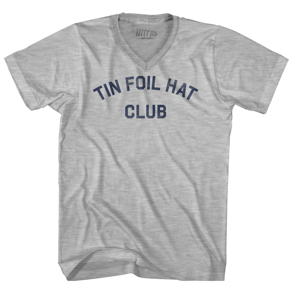 Tin Foil Hat Club Adult Cotton V-neck T-shirt