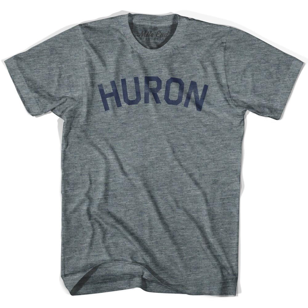 Huron City Vintage T-shirt in Athletic Grey by Mile End Sportswear