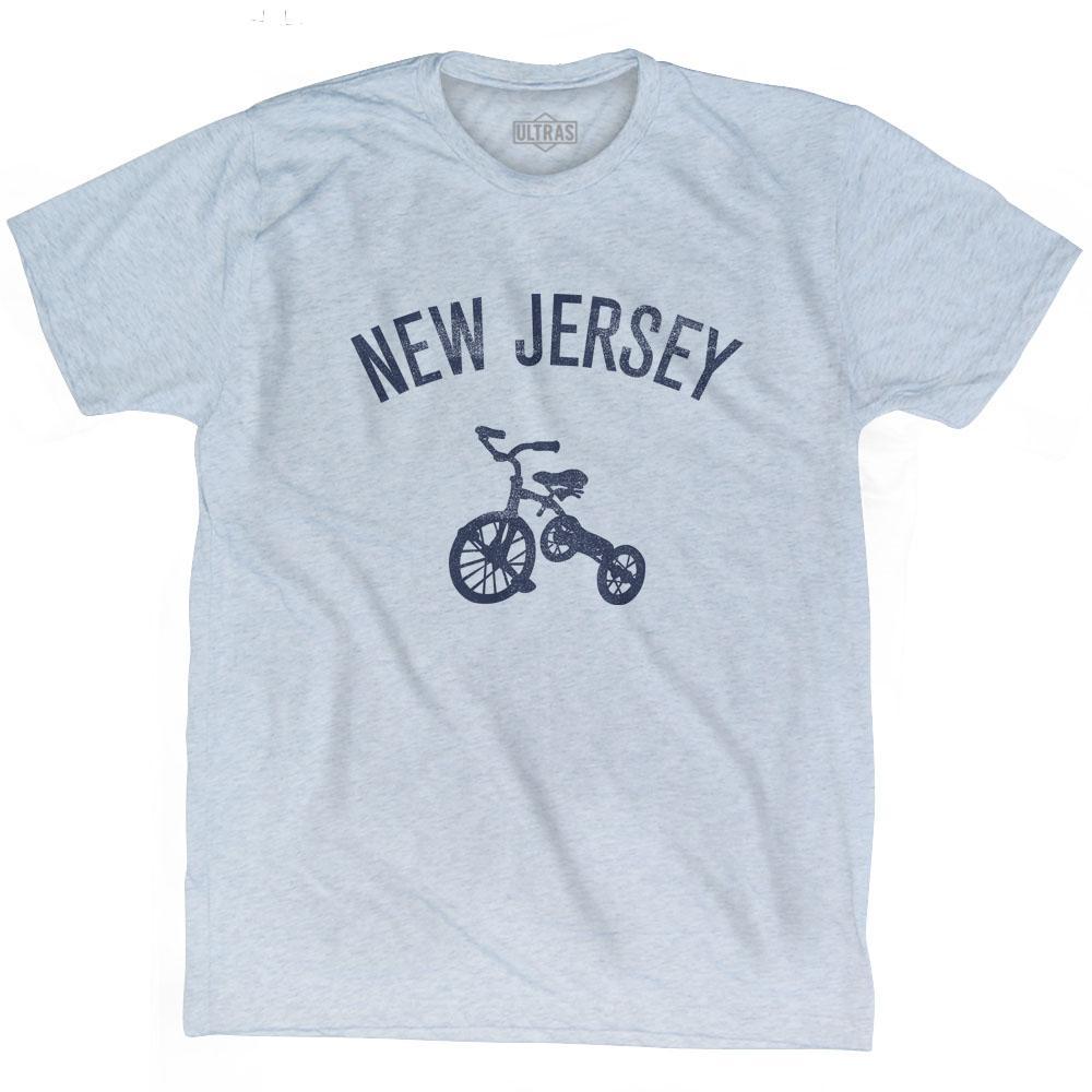 New Jersey State Tricycle Adult Tri-Blend T-shirt