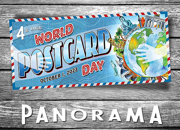 World Postcard Day 2023 panorama postcard