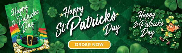 St Patrick's Day postcards