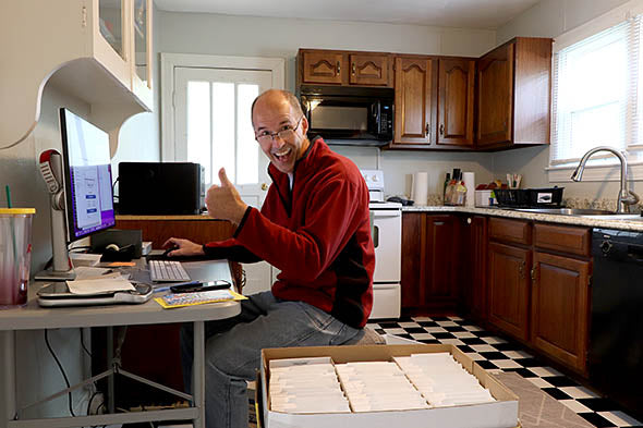 Working in the kitchen