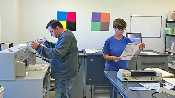 NAMI Participants at the Rise and Shine Print Shop