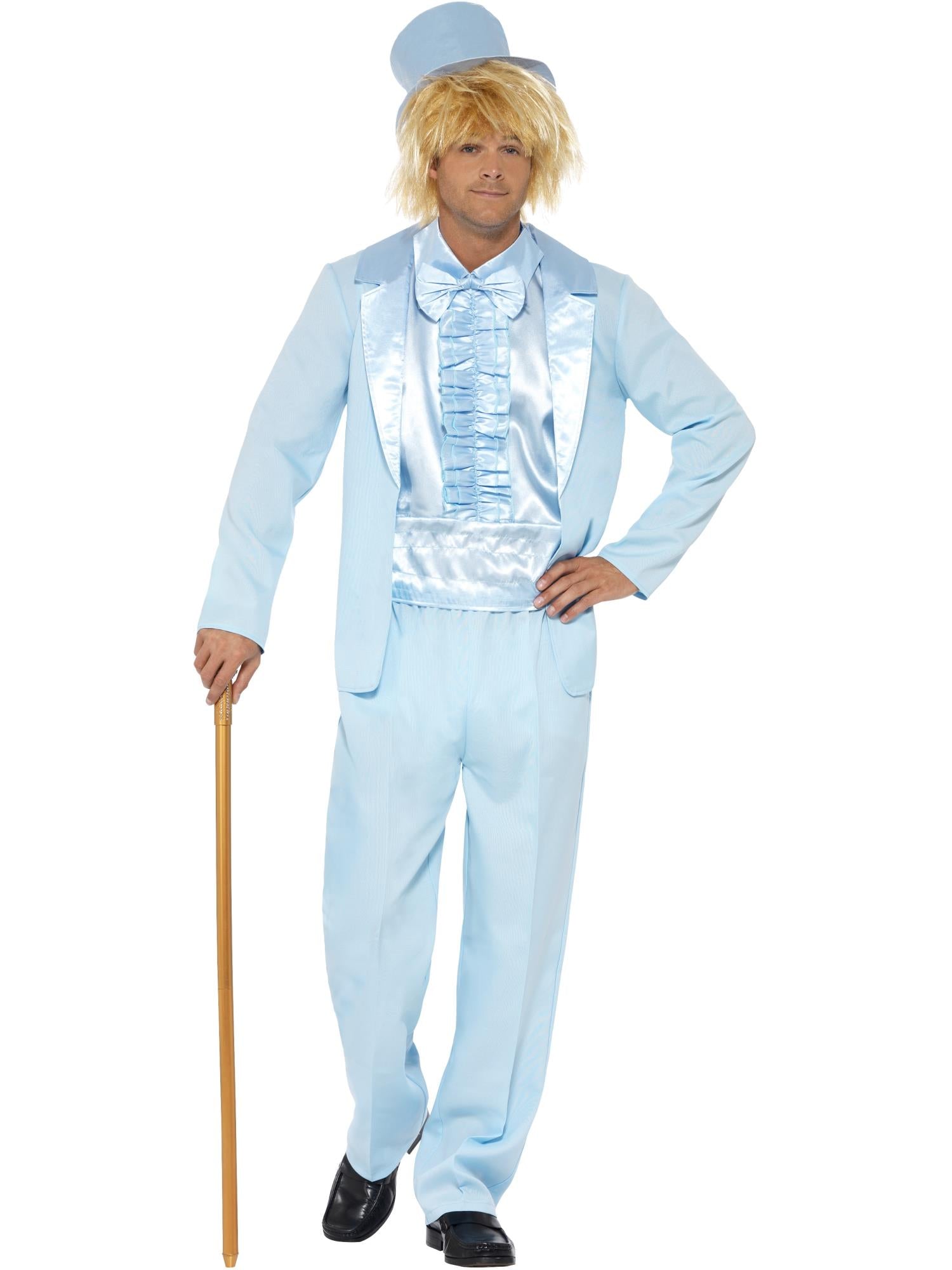 90s Stupid Tuxedo Costume, Blue Wholesale