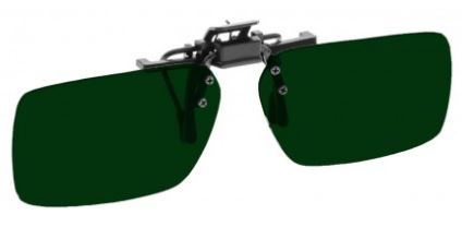 GREEN LENS EYEWEAR FRAME 22 LARGE & SHORTEST RECTANGULAR FLIP UP CLIP ON SKU 1447273201761