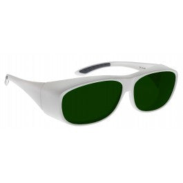 GREEN LENS MIGRAINE RELIEF Eyewear frame 51W WHITE Fit-Over Style MEDIUM SKU 8231409735