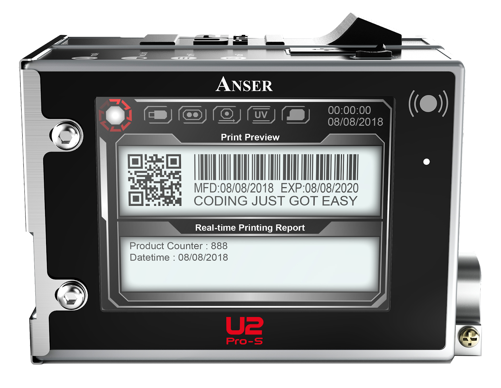 Anser Pro-S TIJ coding and marking system