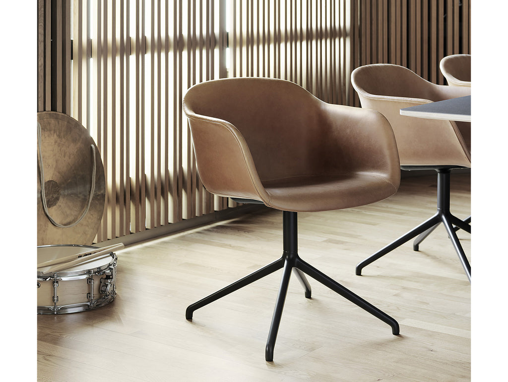 fiber armchair upholstered with swivel basemuuto