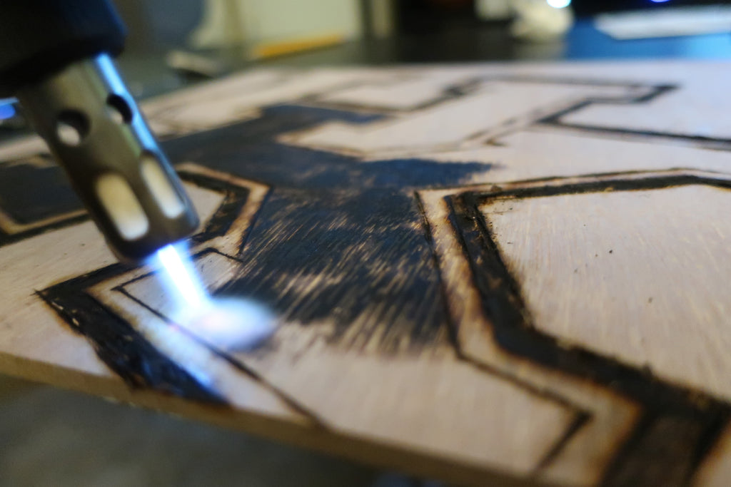 Stencil Stop - Kentucky Wildcats Woodburning