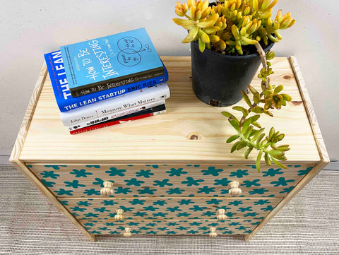 How we styled our dresser with succulents and books