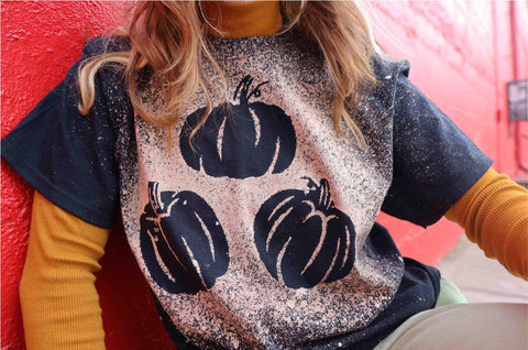 Final Bleached Pumpkin Shirt