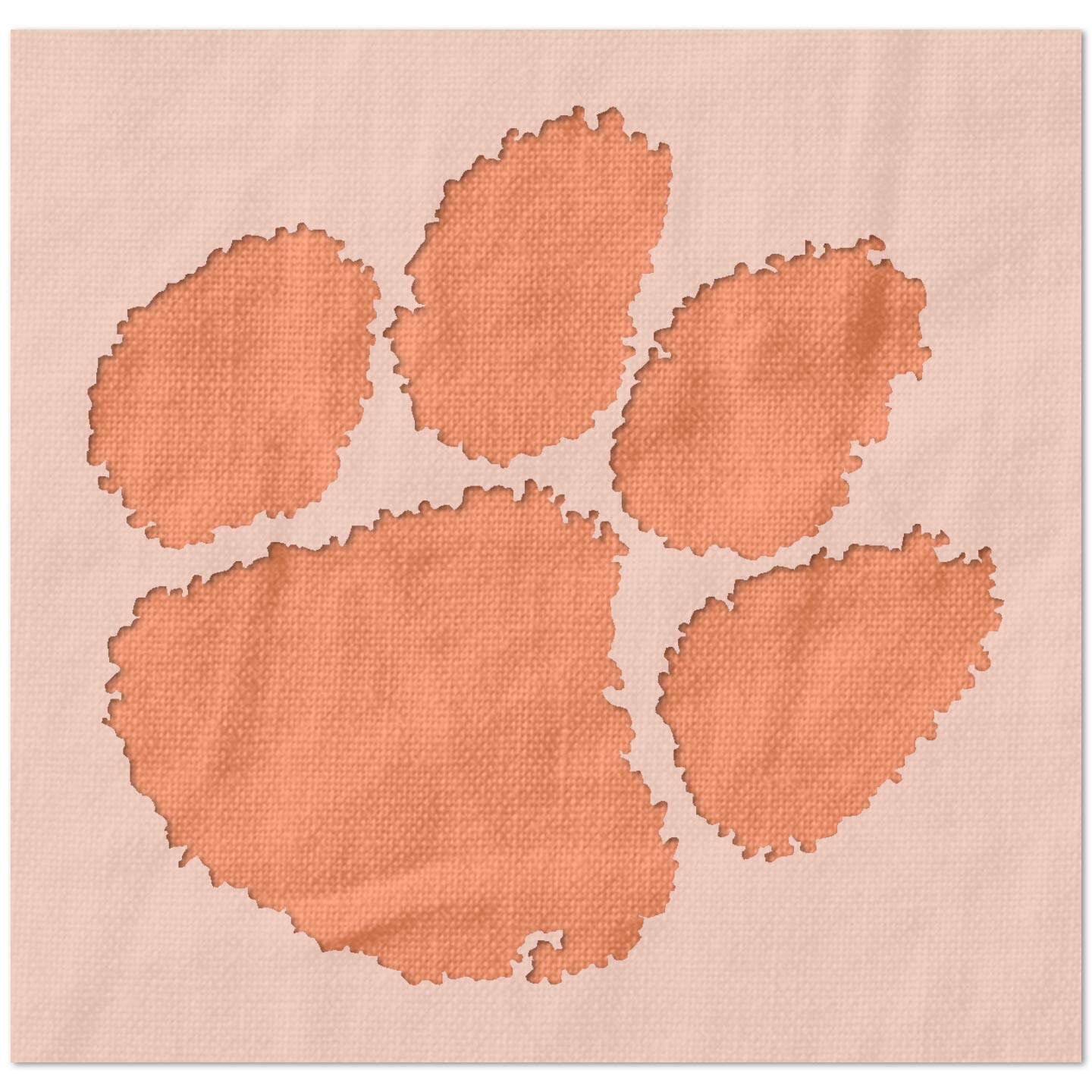 Clemson Tiger Paw Template