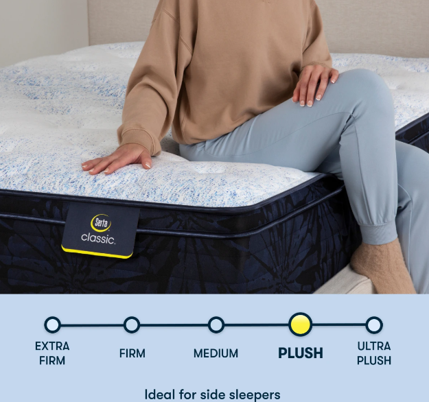 12.5" Queen Mattress with a Plush Euro Top in the Timeless Dorian Design