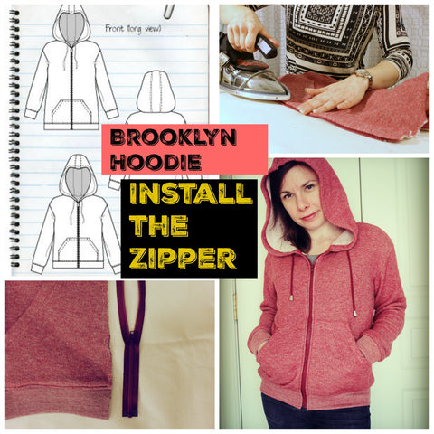 Brooklyn Hoodie Sew Along: Install the Zipper – SBCC Patterns