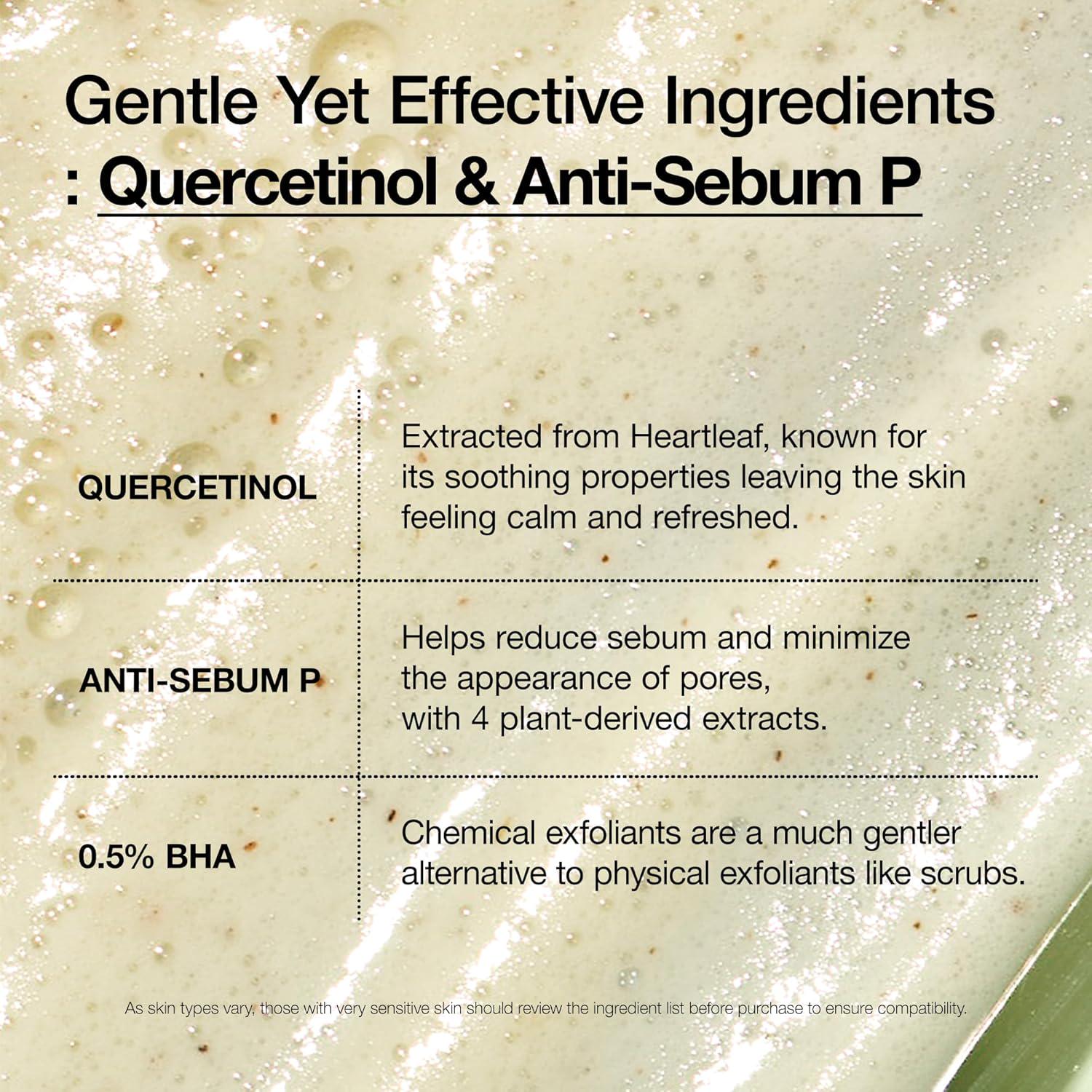 ANUA ANUA Heartleaf Quercetinol Pore Deep Cleansing Foam, Facial Cleanser, For Double Cleansing, BHA, Hyaluronic Acid, Glycerin, Face Wash, Blackhead Remover, Korean Skincare (150ml/5.07 Fl.oz.) - Image 5