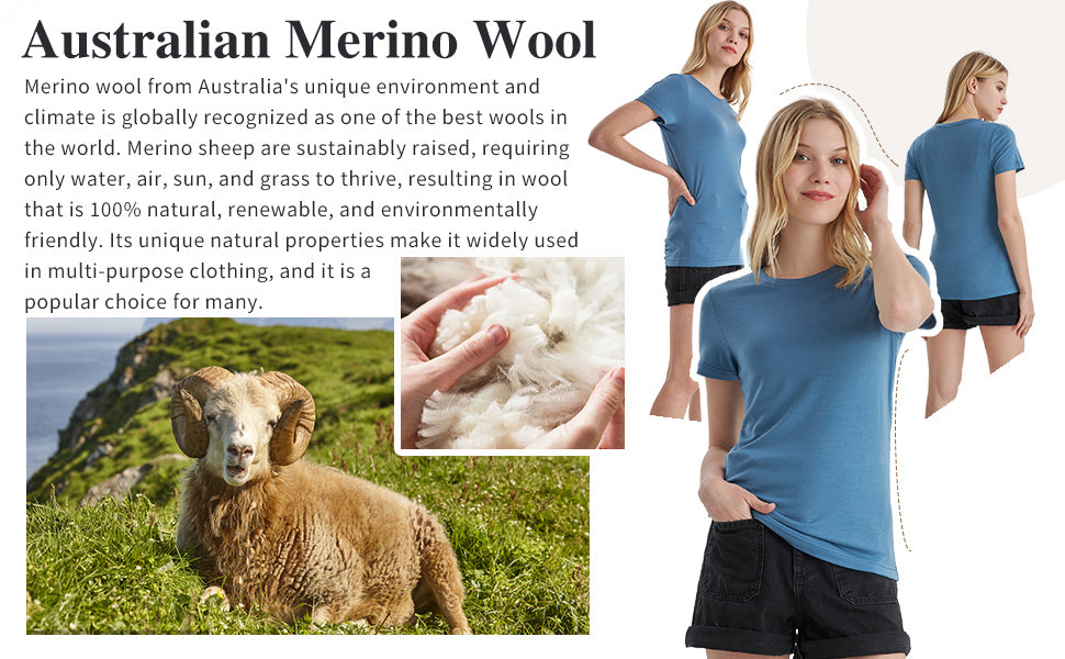 Merino-Protect-100-Australian-Merino-Wool-T-Shirt-Women emrald