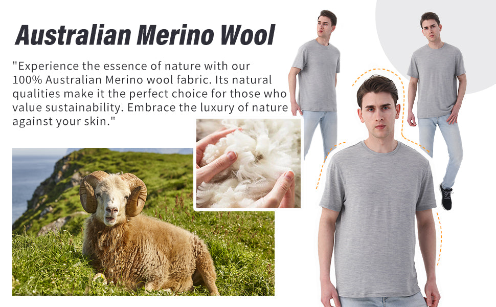 Merino Protect 100% Merino Wool T-Shirt Men