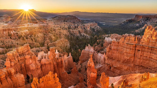 Punto del atardecer al punto del amanecer en Bryce Canyon