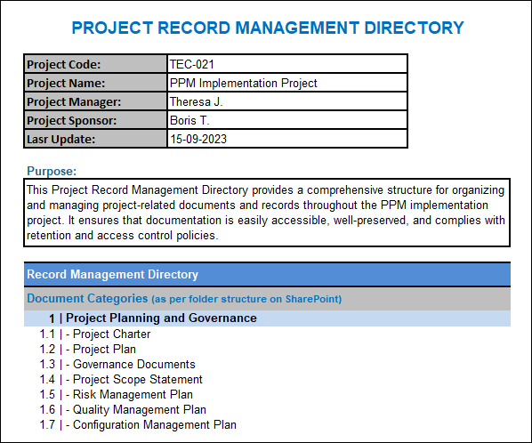 Project Configuration Management Pack