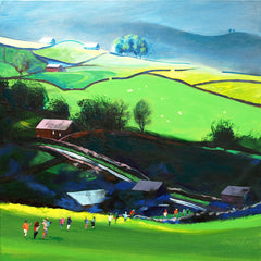 Les impressions sur toile de paysage comme celle de Sleddale sont en vente directement depuis le studio de Neil McBride.