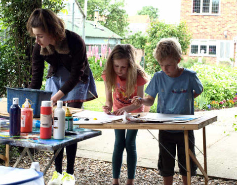 North Yorkshire Open Studios visitors to the studio of Neil McBride 2014