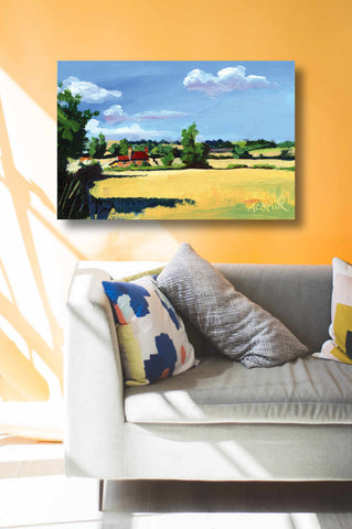 Room interior with Yorkshire inspired art by Neil McBride