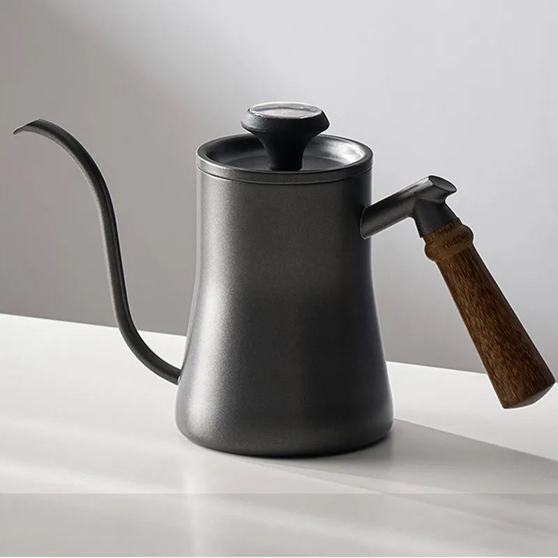 Product Image for Vivolux | GIANXI Hand Punch Kaffeekanne Mit Deckel Tropf Schwanenhals Auslauf Kaffee Wasserkocher Lange Öffnung Kaffeemaschine Kaffee Zubehör, 