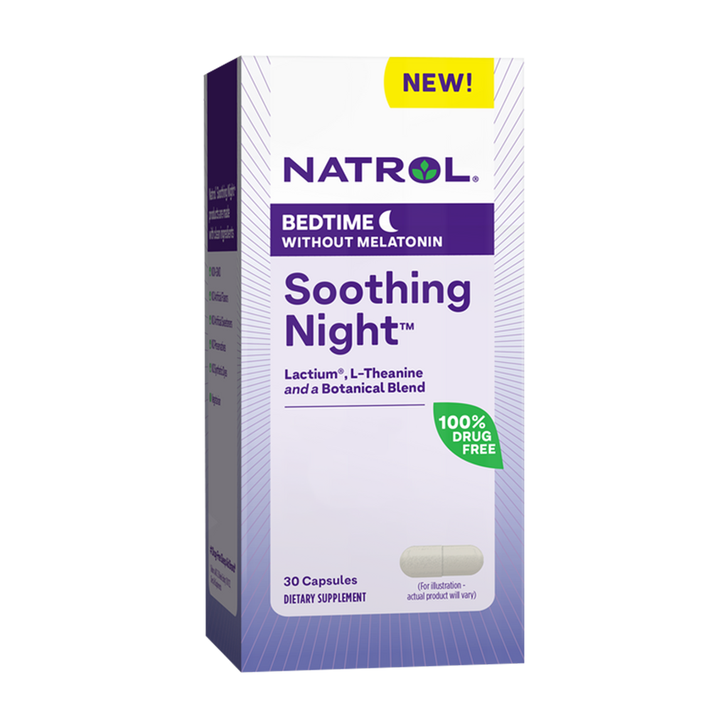 natrol nuit apaisante coucher sans mélatonine 30 gélules 1