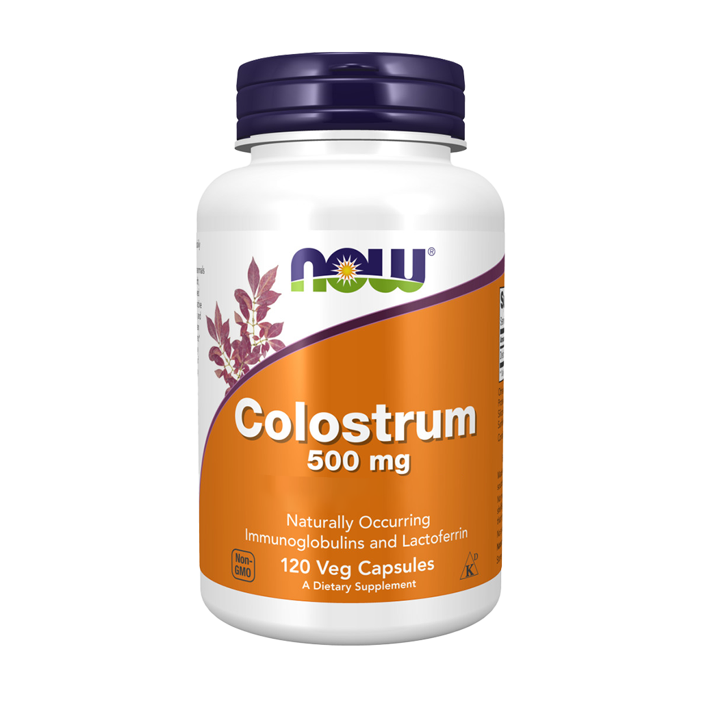 NOW Foods Colostrum 500 mg (120 capsules) Couverture avant