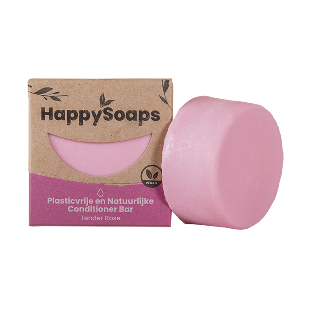 happy soaps tender rose conditioner bar 70g pack