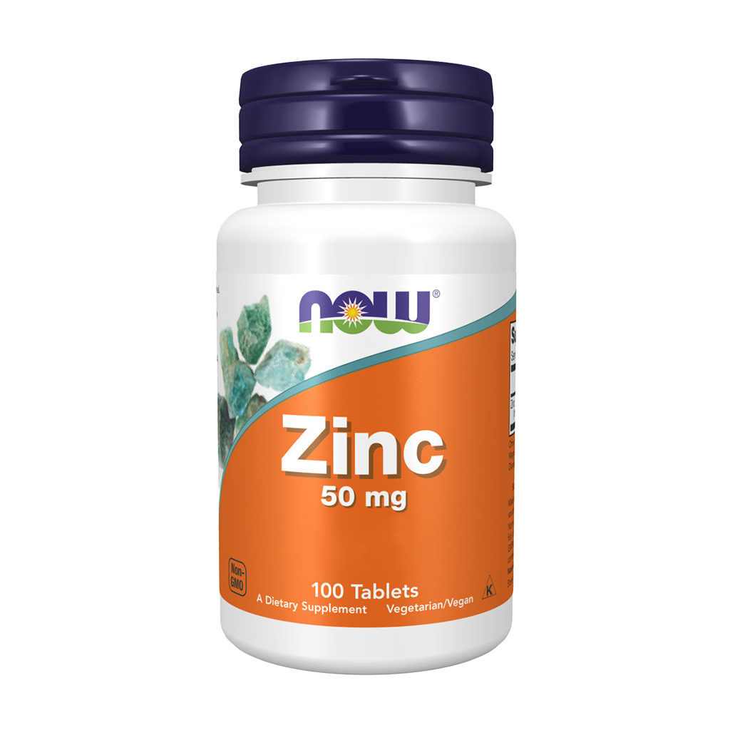 NOW Foods zinc 100 mg Couverture avant