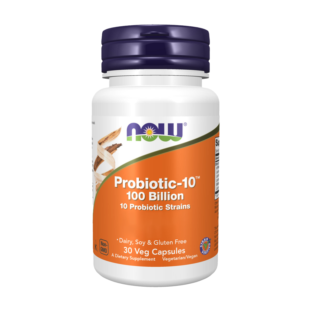 now foods probiotics 10 100 milliards 30 gélules avant