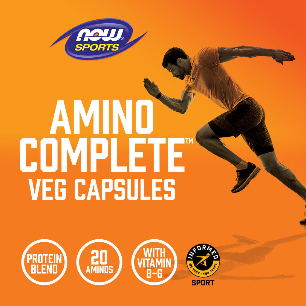 NOW Foods Amino Complete - Mélange de protéines avec 21 acides aminés et B6