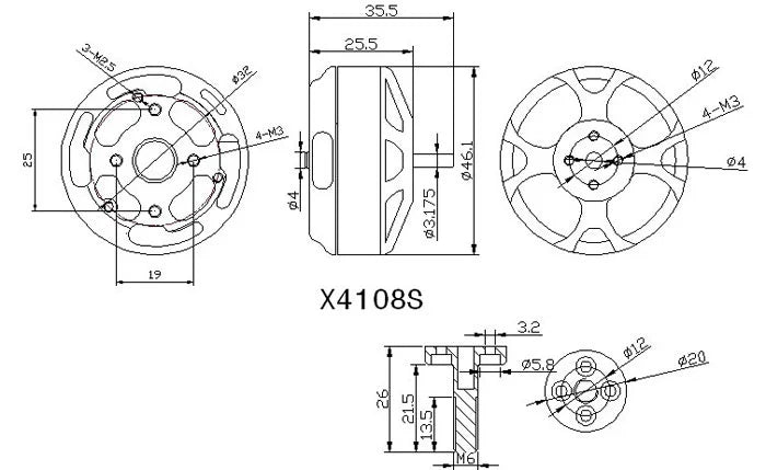 Sunnysky 4108 brushless motor