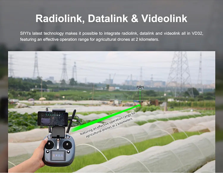 Siyi VD32 2.4G 16CH Radiolink Datalink Videolink 3in1 Remote Controller